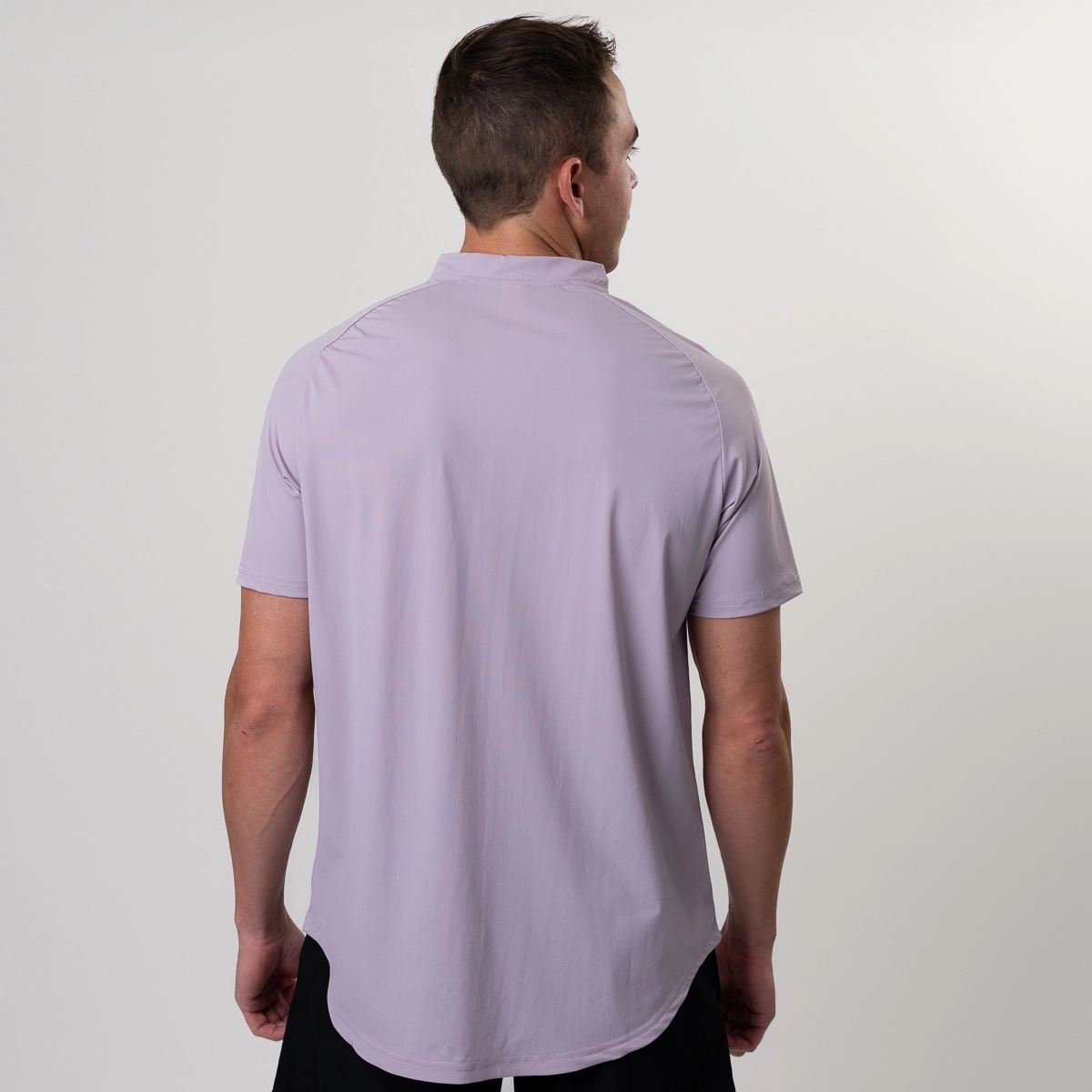 mock neck polo golf shirt